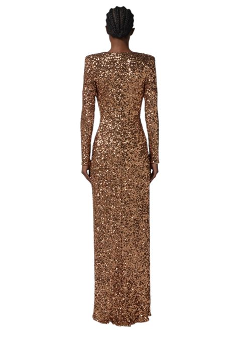 Abito Red Carpet in paillettes ELISABETTA FRANCHI | Abiti | ABR3057E2EC1
